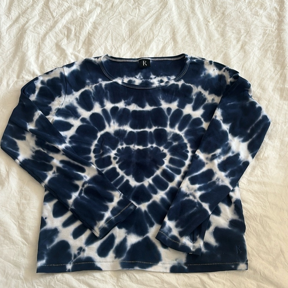 Realisation Par Tye Dye Heart Print Long Sleeve